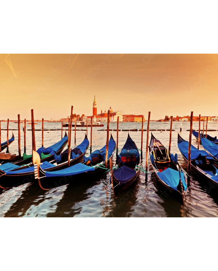 Góndolas del Gran Canal, Venecia, Italia