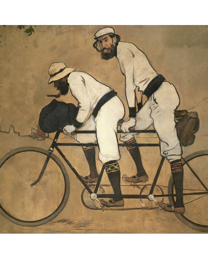 Ramon Casas, Ramon Casas and Pere Romeu on a Tandem