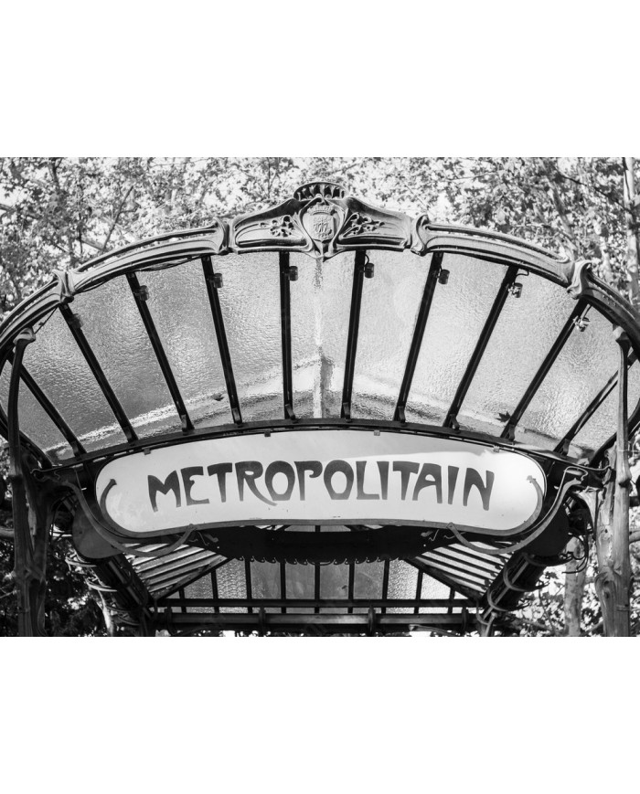 Metro Metropolitain, art nouveau, París, Francia