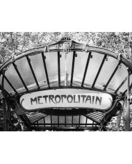 Metro Metropolitain, art nouveau, París, Francia