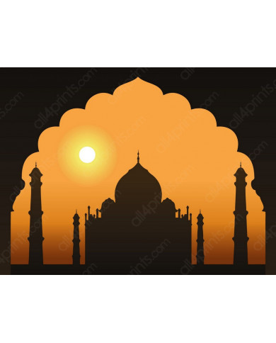 Amanecer en el Taj Mahal, India Amanecer en el Taj Mahal, India