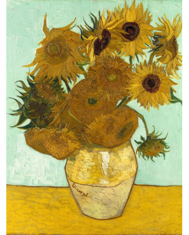 Vicent van Gogh, Les tournesols dans un vase Vicent van Gogh, Les tournesols dans un vase