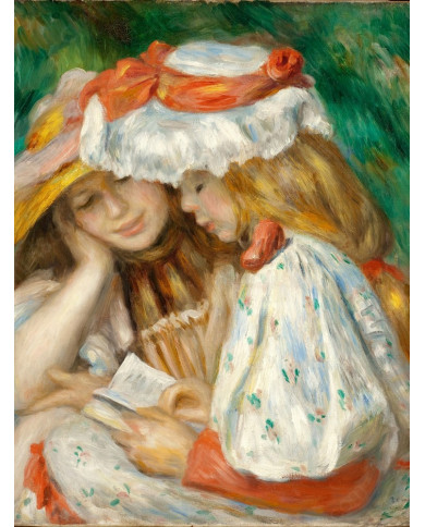 Renoir, Two girls drawing Renoir, Two girls drawing