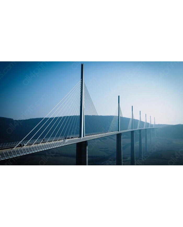 Viaducto de Millau,  Aveyron, Francia