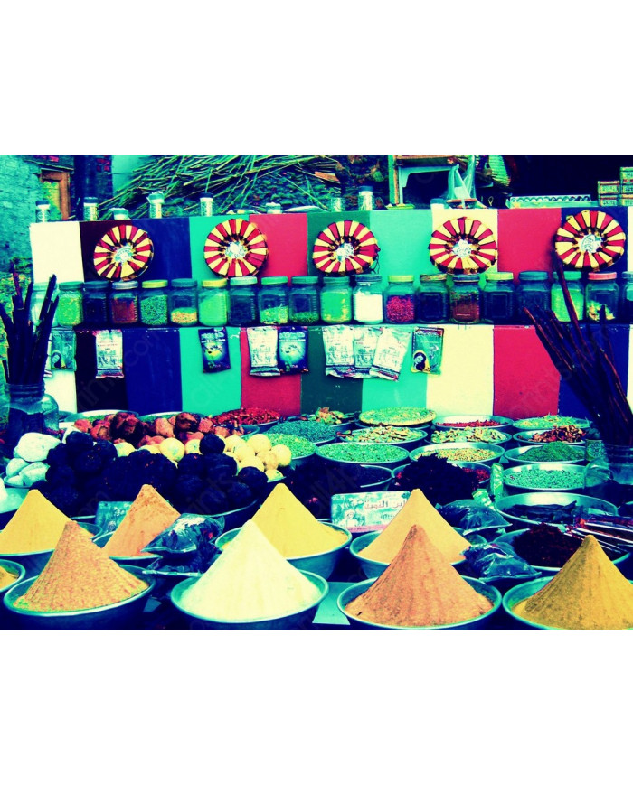 Mercado de especias, Marrakech, Marruecos