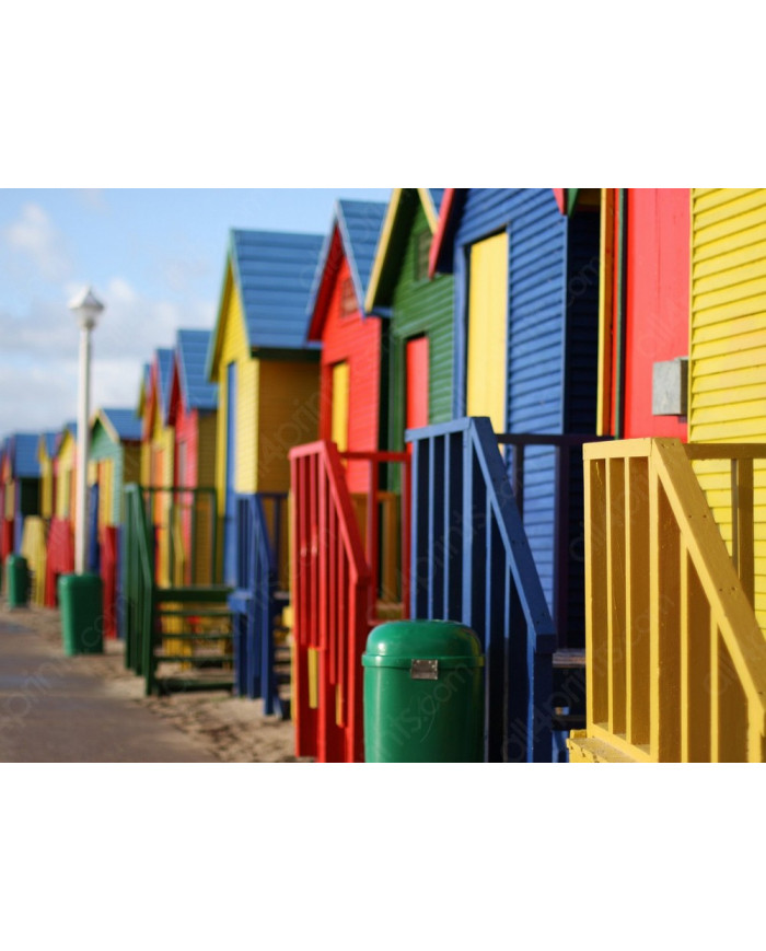 Famosas cabinas de playa, Cape Town, SudÁfrica