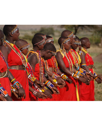 Massai con vestidos tradicionales, Kenya Massai con vestidos tradicionales, Kenya