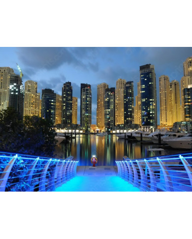Marina en Dubai, Emiratos Árabes Unidos Marina en Dubai, Emiratos Árabes Unidos