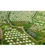 Cementerio chino a vista de pájaro