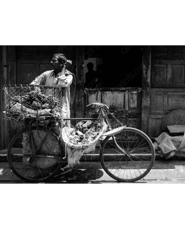 Vendedor de frutas, Kathmandu, Nepal, 1964