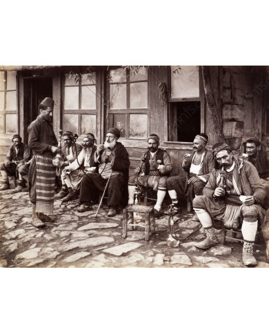 Café en una calle de Estanbul, 1900 Café en una calle de Estanbul, 1900