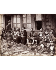 Café en una calle de Estanbul, 1900