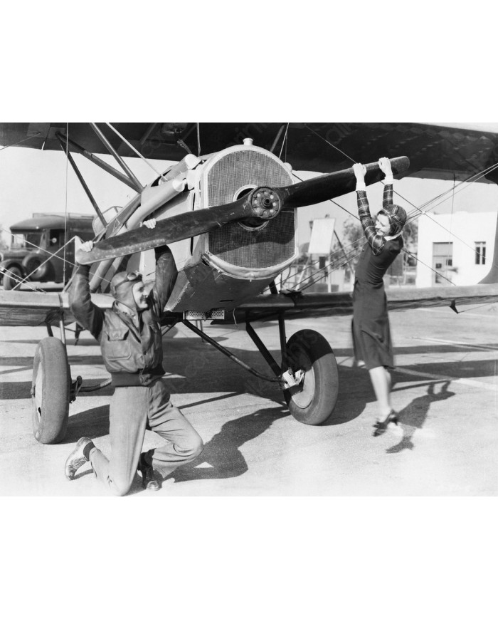 Preparando el aeroplano