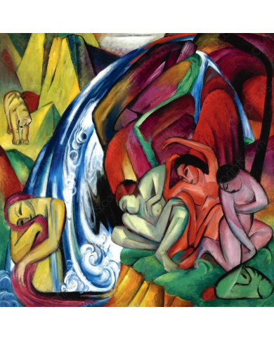 Franz Marc, The Waterfall, Franz Marc, The Waterfall,