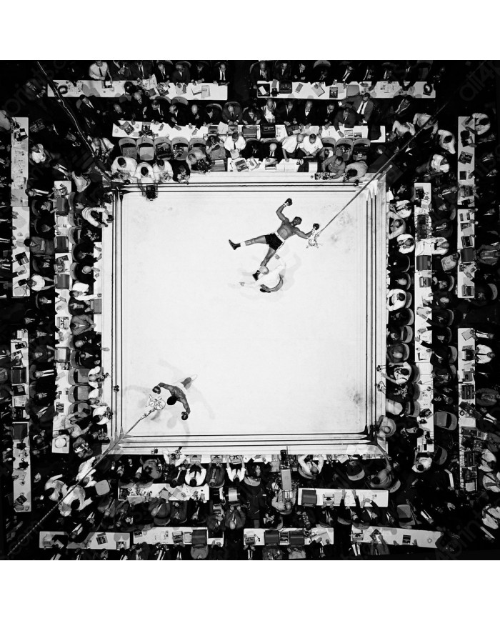Muhammad Ali celebrando el KO de Cleveland Williams, Houston 1966