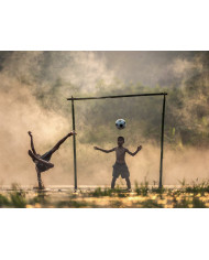 Monje novicio meditando, Nepal