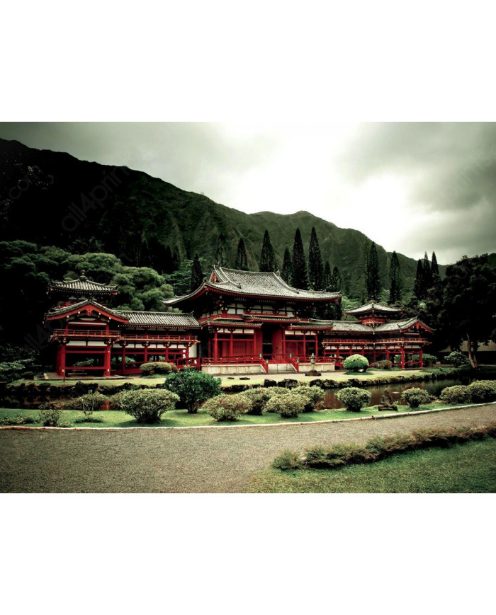 Palacio con jardín, Japón