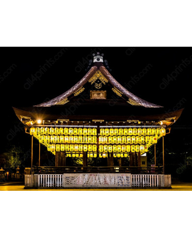 Palacio con lámparas iluminadas, Kyoto Palacio con lámparas iluminadas, Kyoto