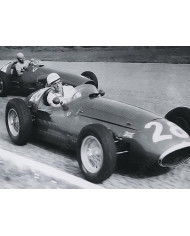 Stirling Moss con Maserati y Juan Manuel Fangio con Ferrari, 1956