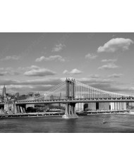 Puente de Manhattan, conectando Brooklyn con Lower Manhattan, Nueva York, USA