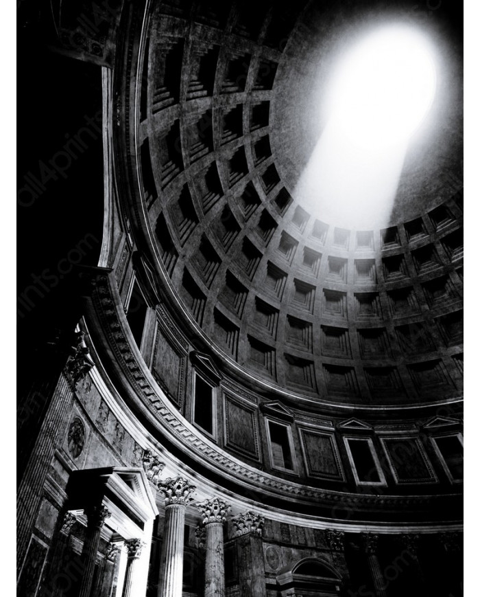 Rayo de luz en el Panteón,Roma,Italia