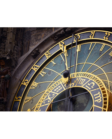 Detalle del reloj astronómico, Praga, República Checa Detalle del reloj astronómico, Praga, República Checa