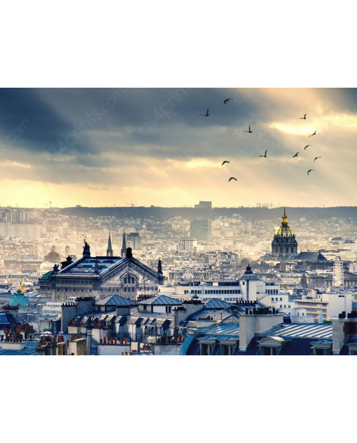 View of Paris from Montmartre, Paris, France