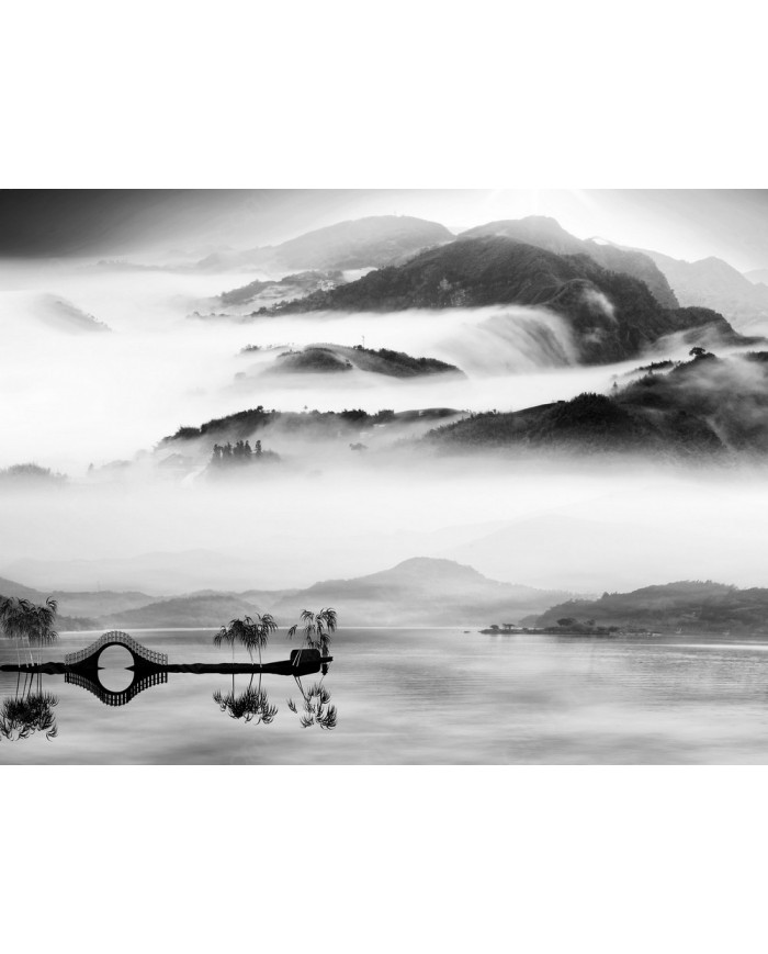 La niebla sobre el lago,China