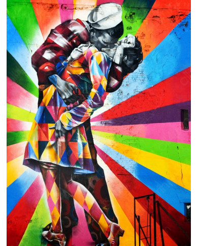 Mural del artista brasileño Kobra, Nueva York Mural del artista brasileño Kobra, Nueva York