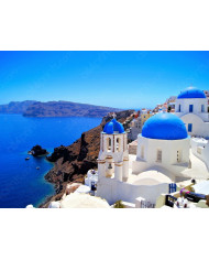 Vista de Santorini, Grecia