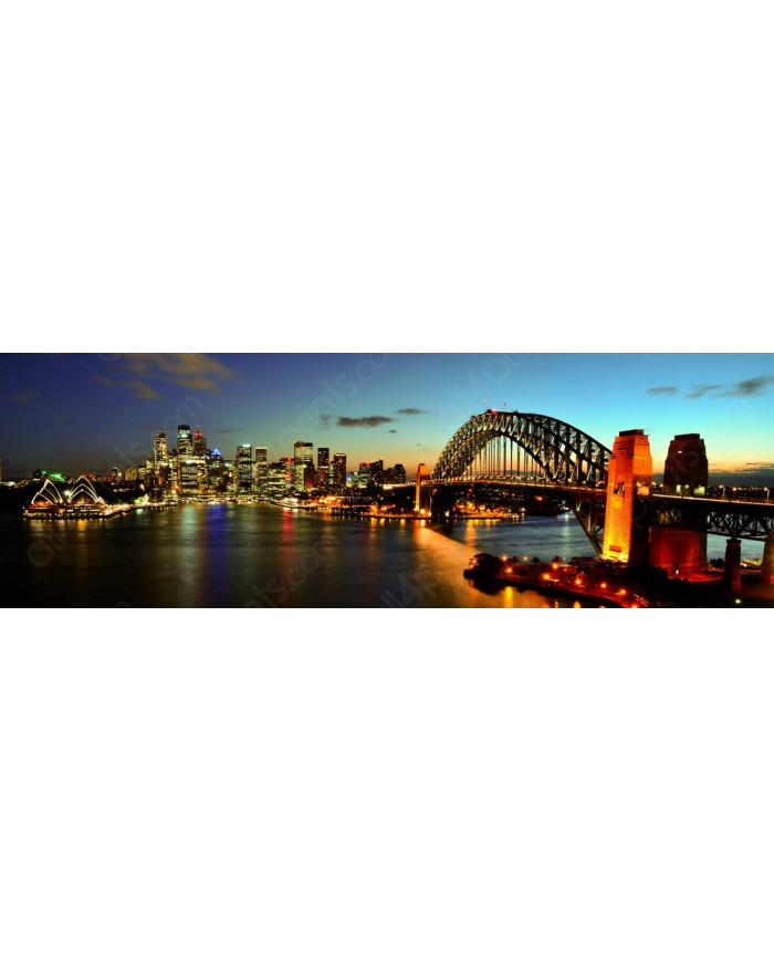 Panoramic view of Sydney Harbor, Australia