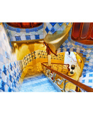 Interior de la Casa Batlló de Gaudí, Barcelona, España