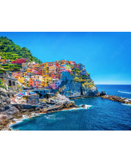 Manarola, Cinque Terre, Mar de Liguria, Italia