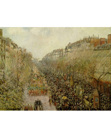 Camille Pissarro, Boulevard Montmartre Mardi Gras, 1897 Camille Pissarro, Boulevard Montmartre Mardi Gras, 1897