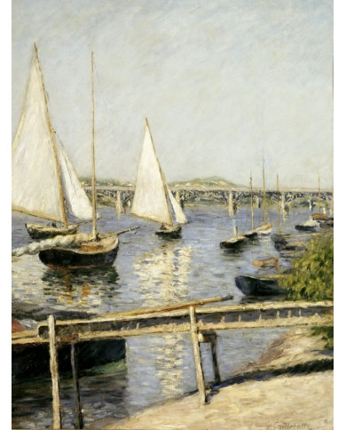 Gustave Caillebotte, Voiliers à Argenteuil Gustave Caillebotte, Voiliers à Argenteuil
