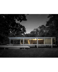 Casa Farnswoth, diseñada por Mies Van der Rohe, Barcelona, 1951