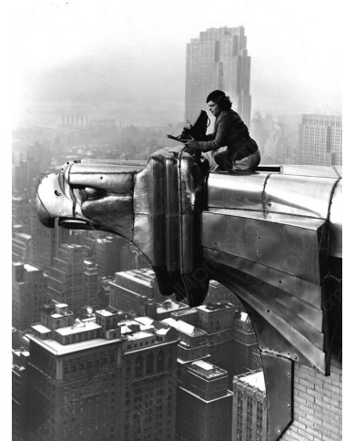 Margaret Bourke - White, top of the Chrysler Building., New York, 1930