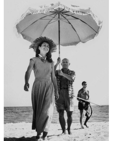Pablo Picasso y Françoise Gilot, Golfe-Juan, 1948 Pablo Picasso y Françoise Gilot, Golfe-Juan, 1948