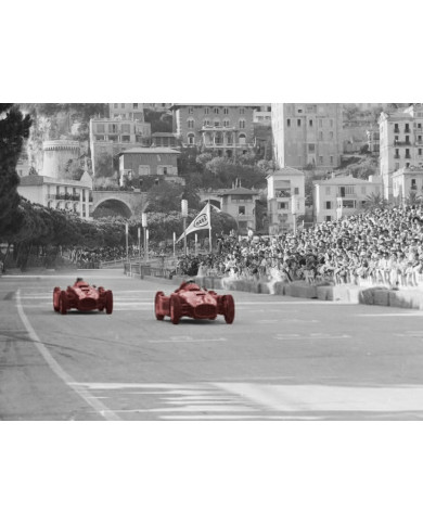 Grand Prix Monaco 1955, E.Castelotti vs L.Chiron Grand Prix Monaco 1955, E.Castelotti vs L.Chiron