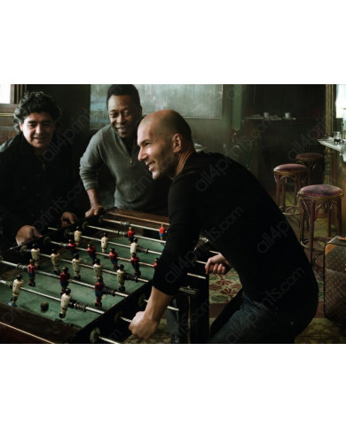 Maradona, Pelé y Zidane Maradona, Pelé y Zidane