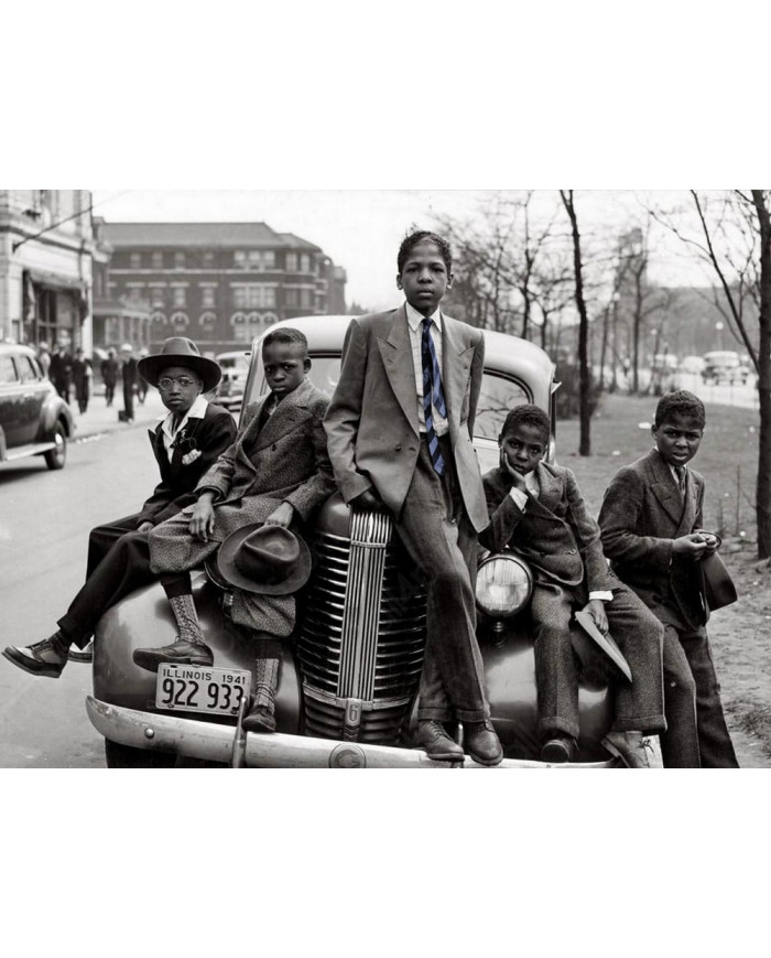 South side boys on Easter morning, South side Chicago Illinois, 1941