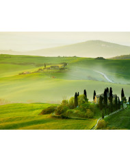 Paisaje de Toscana en primavera, Italia