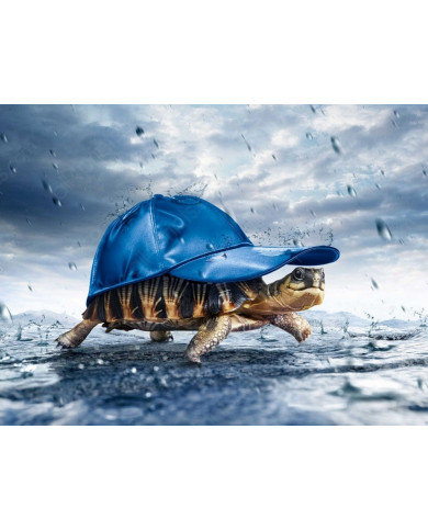 Tortuga bajo la lluvia Tortuga bajo la lluvia