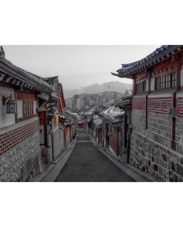 Vista del Seúl antiguo, Korea del Sur