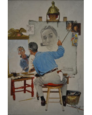 Norman Rockwell, Triple self portrait
