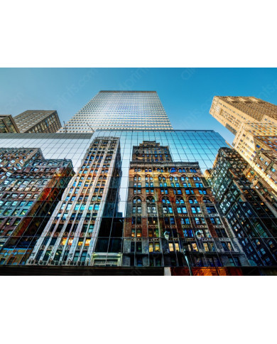 Reflejo de rascacielos, Nueva York, USA Reflejo de rascacielos, Nueva York, USA