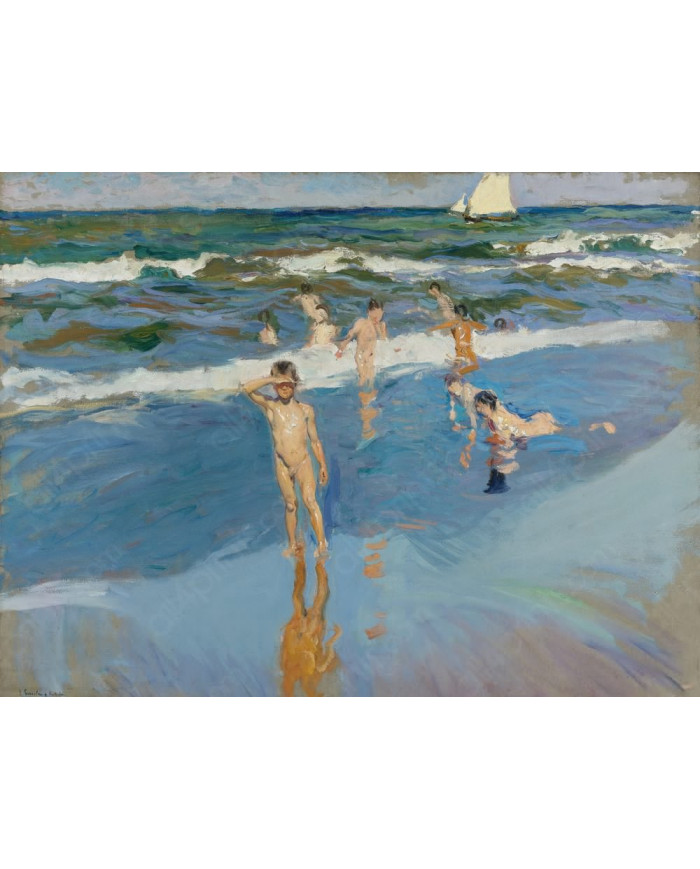Joaquín Sorolla, Niños en el mar de la playa de Valencia