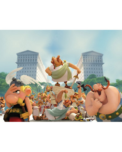 Asterix and Obelix in "The residence of the gods"