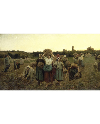 Jules Breton, El llamamiento de las espigadoras Jules Breton, El llamamiento de las espigadoras