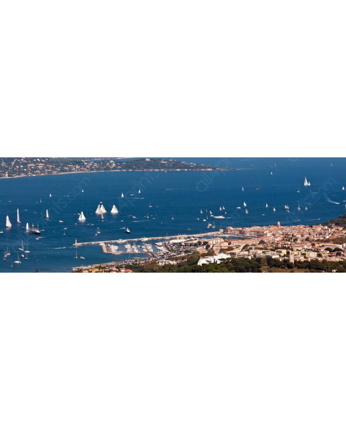Panoramic view of Saint Tropez, France